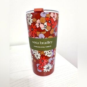 Vera Bradley Floral Stainless Steel Tumbler 20 oz, Trillium